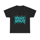 Stay Wild Heavy  Unisex Cotton Tee - Extreme Dirt Bike Champion Shirt